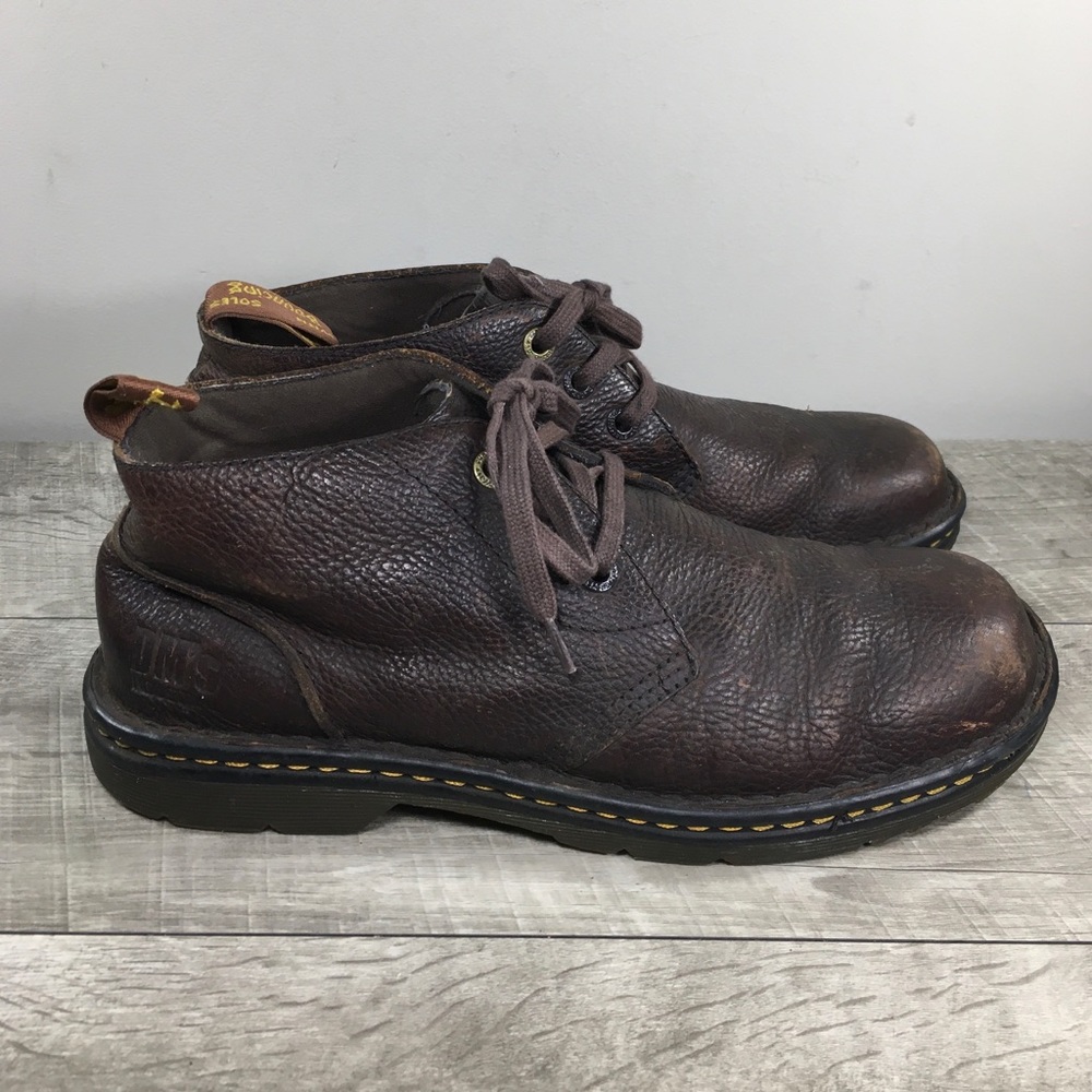 Dr. Martens Doc Sussex Bear Track Leather Men's Grunge Punk Work Boots Size 10 - Picture 1 of 10